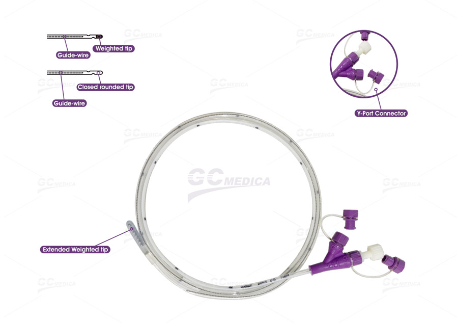 Polyurethane Y-Port Nasogastric Feeding Tubes